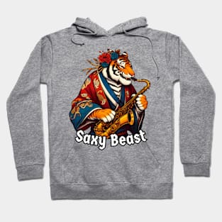 Tiger saxophone player Hoodie